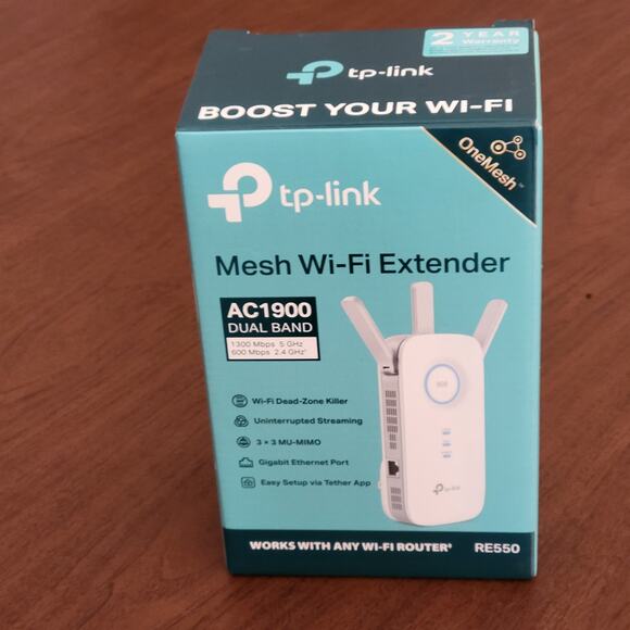 TP-Link RE550 Wireless AC1900 Dual Band Wi-Fi Range Extender New - Picture 1 of 12